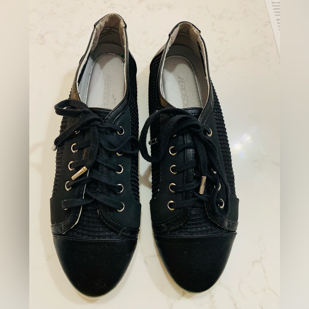 AEROSOLES cushioned mesh and leather sneakers, 8.5 - Picture 5 of 7